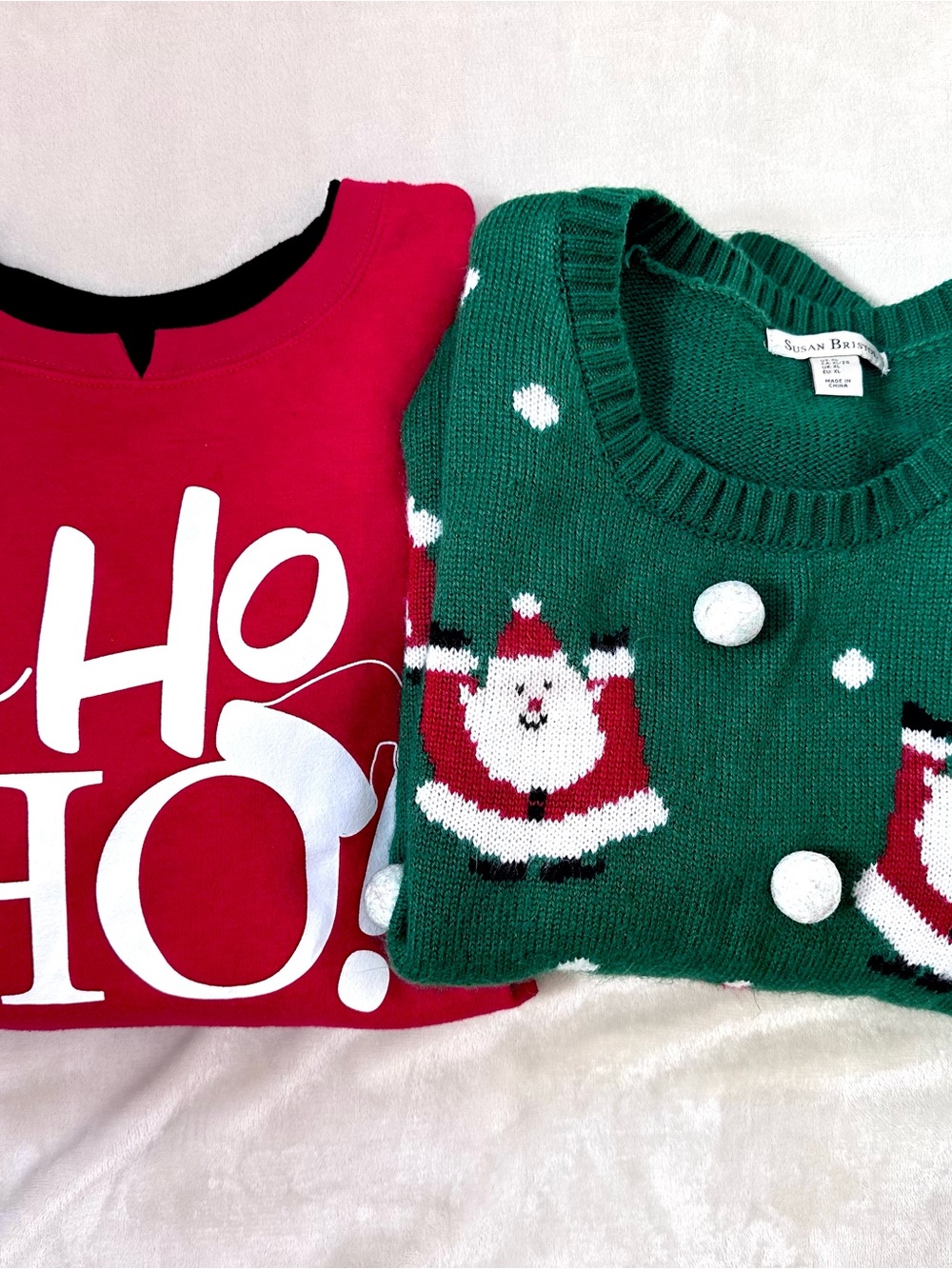 Women's Christmas Santa Crewneck Sweater Bundle